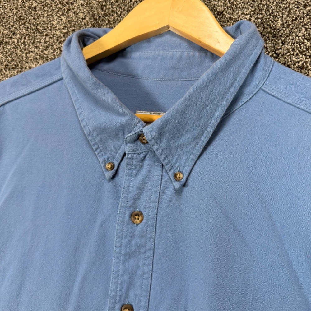 Tyndale FR Work Shirt Mens 5XL Blue Flame Resistant CAL 7 HRC 1 Made In USA
